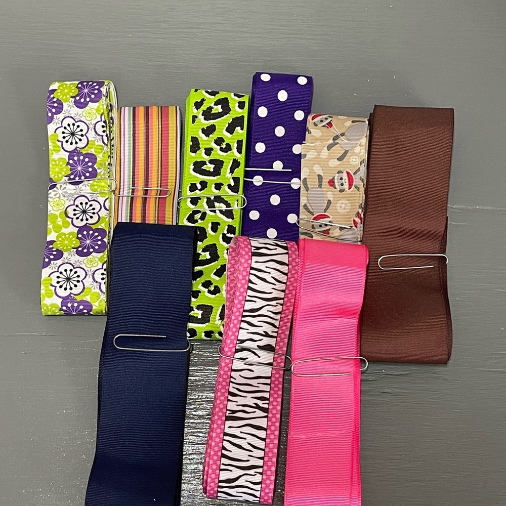 Ribbon lot- grosgrain over 62 feet total